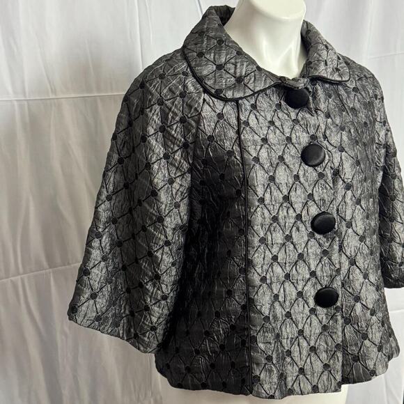 Vintage Choices Metallic Quilted Crop Jacket - Picture 8 of 8